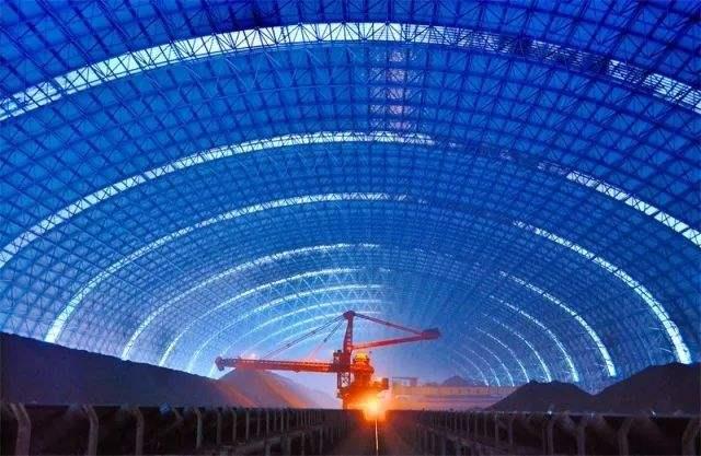 海伦亿优钢构工程师为您解析原料场封闭技术的特点和类型